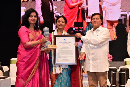 Dr. Nandita Pathak Awarded By World Leadership Academy & KIIT DU as Social Change Maker Award.