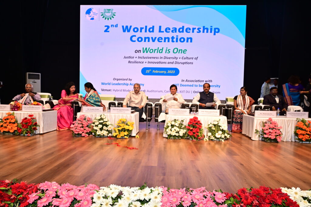 2nd world leadership convention on ‘world is one’ organized by World leadership academy and KIIT DU.